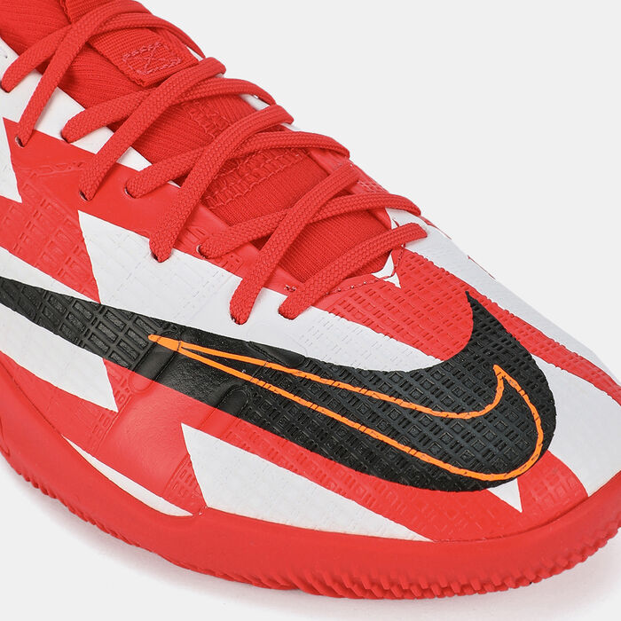 Nike Kids' Mercurial Jr. Superfly 8 Academy CR7 Indoor Court Football Shoe Red image number 4