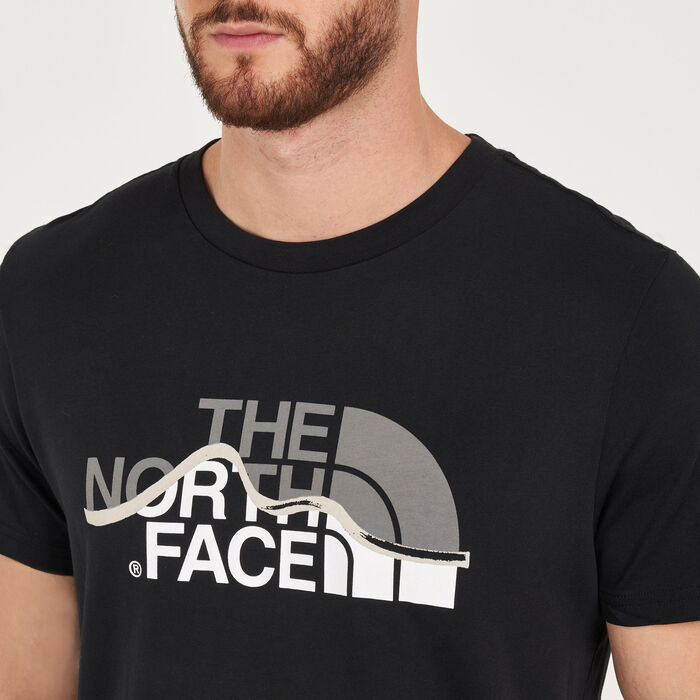 The North Face Men's Mountain Line T-Shirt Black The North Face Men's Mountain Line T-Shirt Black image number 3