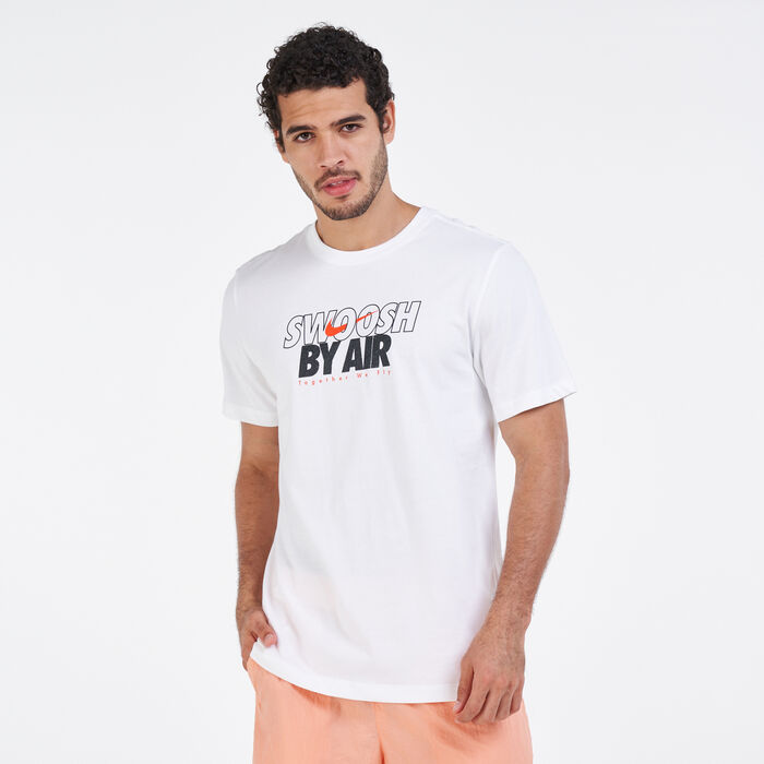 Nike Men's Sportswear Swoosh by Air GX 3 T-Shirt White Nike Men's Sportswear Swoosh by Air GX 3 T-Shirt White image number 0