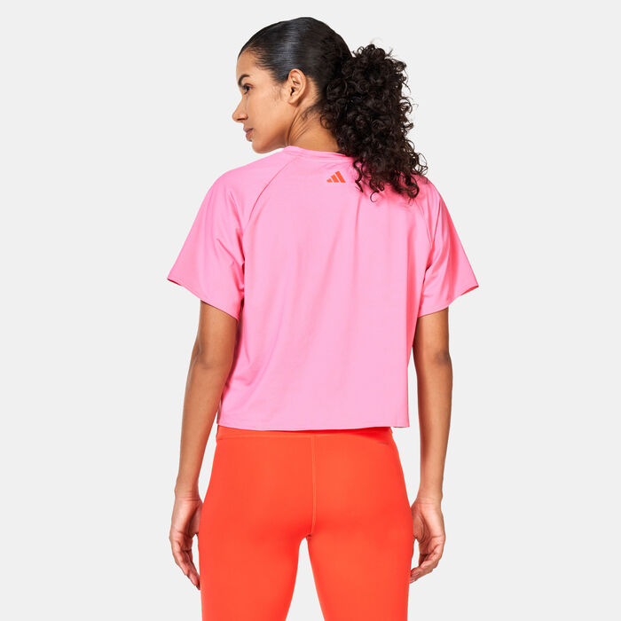 adidas Women's BrandLove T-Shirt Pink image number 1