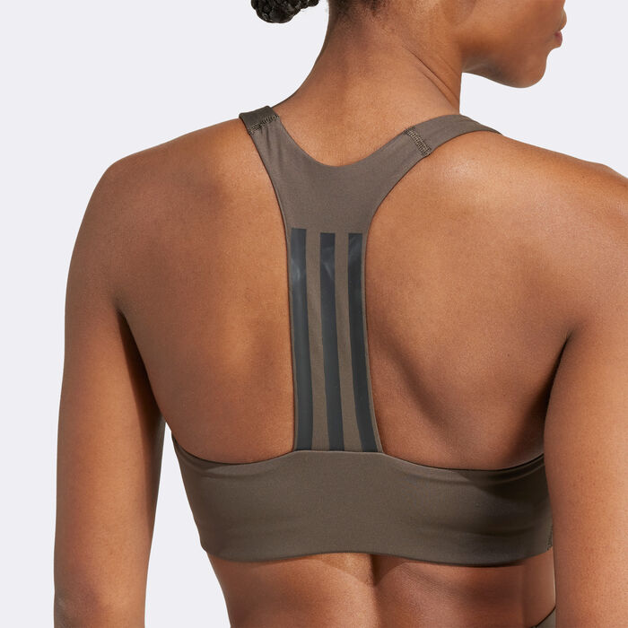 adidas Women's Powerimpact Medium-Support Training Sports Bra Green adidas Women's Powerimpact Medium-Support Training Sports Bra Green image number 3