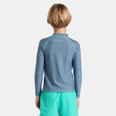 Arena Kids' Graphic Swimming Rashguard Grey