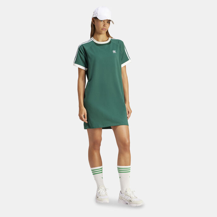 adidas Originals Women's Raglan Dress Green adidas Originals Women's Raglan Dress Green image number 2