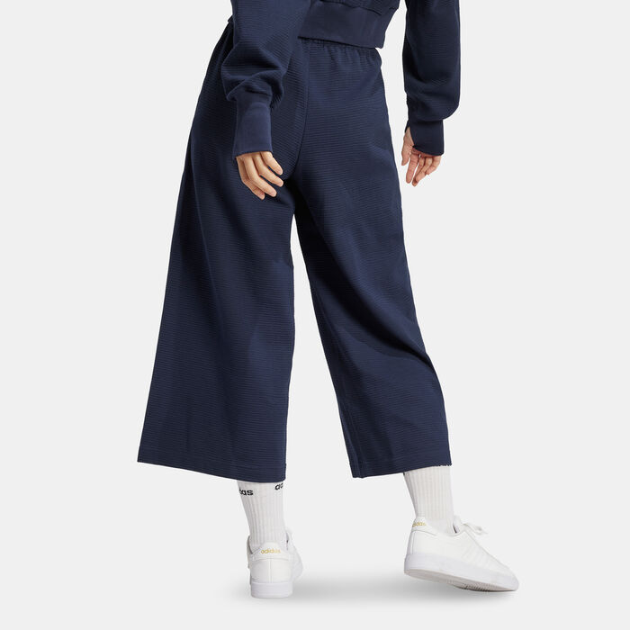 adidas Women's ALL SZN 7/8 Wide Leg Joggers Blue image number 1