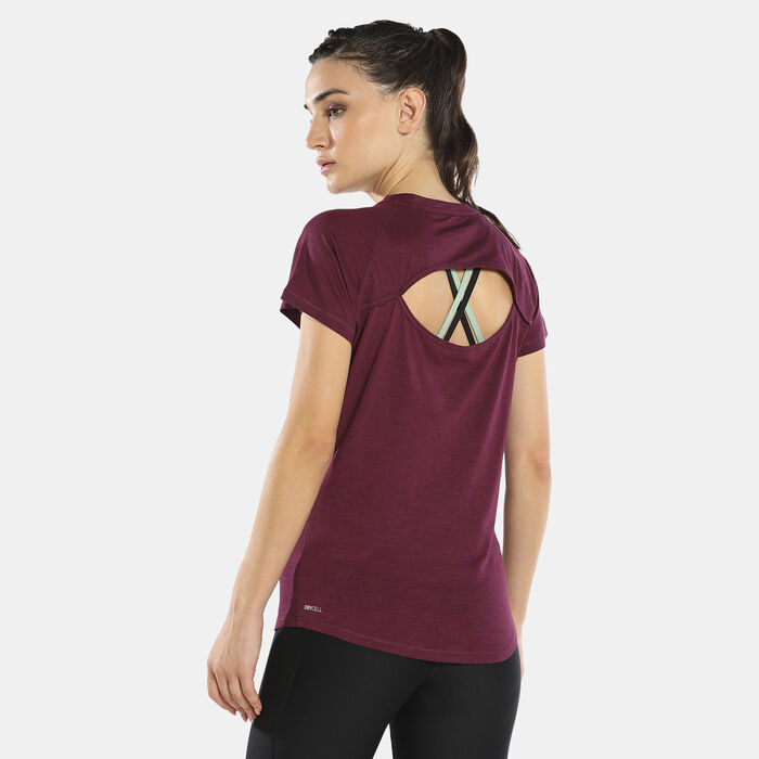PUMA Women's Run 5K Logo T-Shirt Purple PUMA Women's Run 5K Logo T-Shirt Purple image number 1