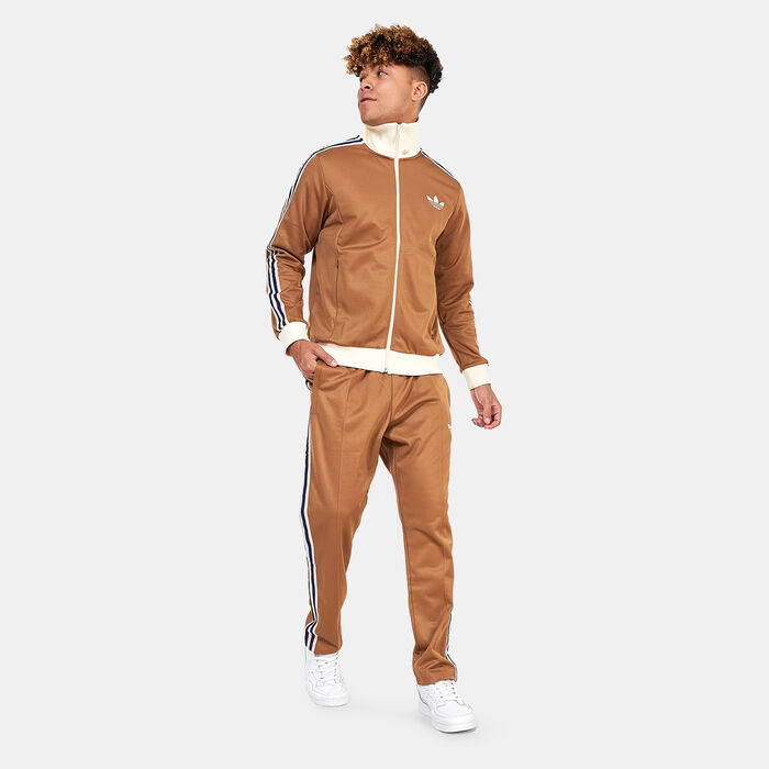 adidas Originals Men's Adicolor Heritage Now Striped Track Top Brown image number 2