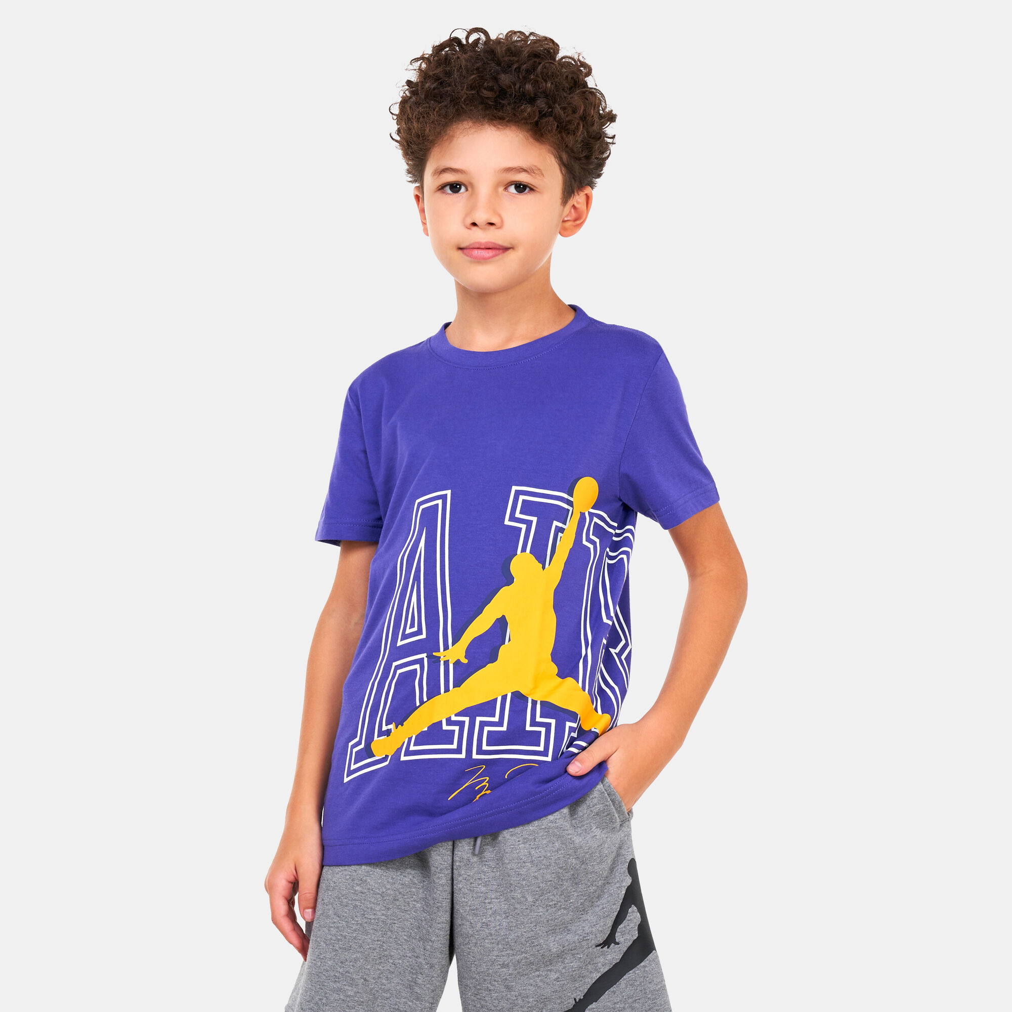Jordan t shirt purple shop