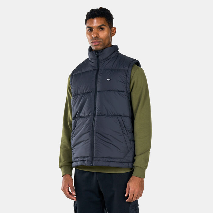 adidas Originals Men's Padded Puffy Vest Black adidas Originals Men's Padded Puffy Vest Black image number 0