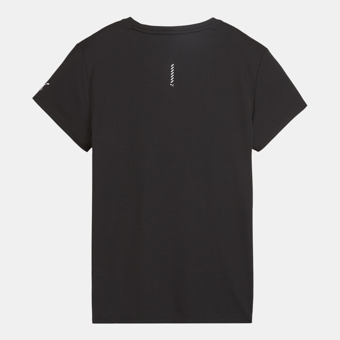 PUMA Women's RUN FAVOURITE Graphic T-Shirt Black PUMA Women's RUN FAVOURITE Graphic T-Shirt Black image number 1