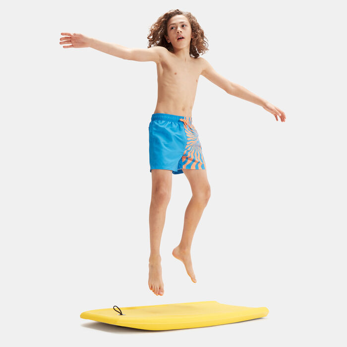 Speedo Kids' Printed Swimming Shorts (13-Inch) Blue image number 1