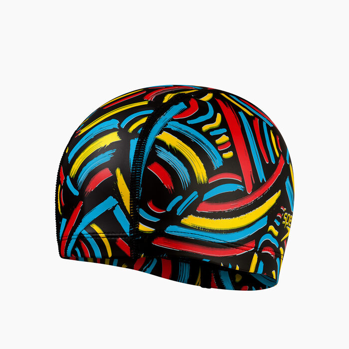 Speedo Kids' Printed Pace Swimming Cap Multi image number 1