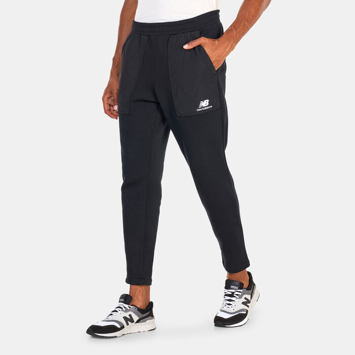 New Balance Men's Athletics Quilted Fleece Pants Black New Balance Men's Athletics Quilted Fleece Pants Black image number 0