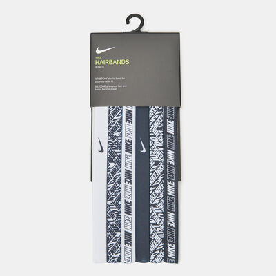 Nike Women's 6 Pack Printed Headband Grey