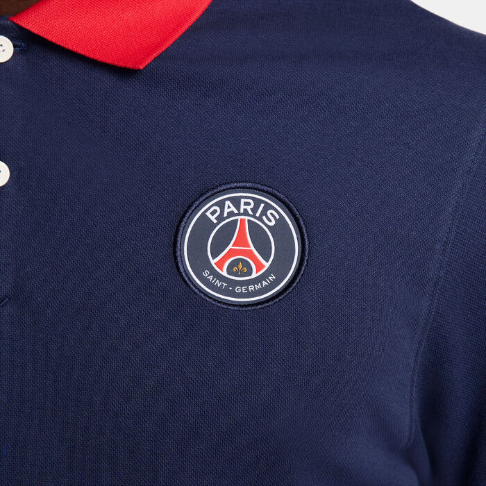 Nike Men's Paris Saint-Germain Dri-FIT Polo Shirt Blue Nike Men's Paris Saint-Germain Dri-FIT Polo Shirt Blue image number 4