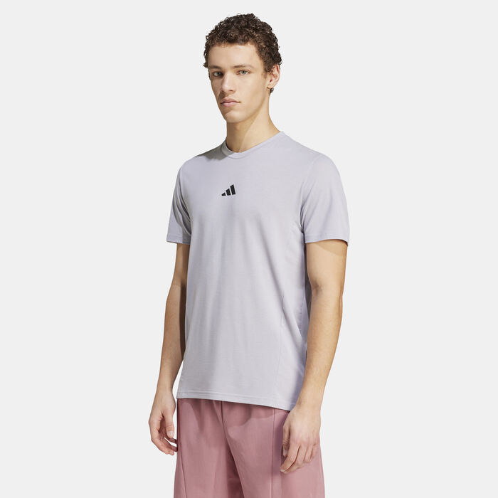 adidas Men's Designed For Training T-Shirt Grey adidas Men's Designed For Training T-Shirt Grey image number 0