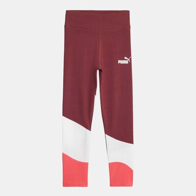 PUMA Kids' Power Cat Leggings Maroon