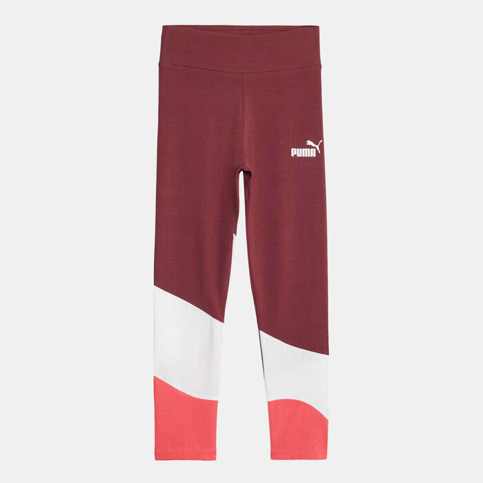 PUMA Kids' Power Cat Leggings Maroon PUMA Kids' Power Cat Leggings Maroon image number 0