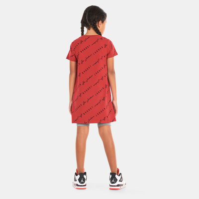 Nike Kids' Essentials Printed Dress Red