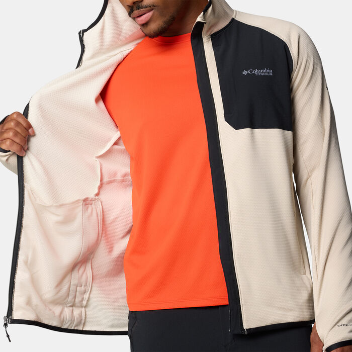 Columbia Men's Triple Canyon Grid II Fleece Hoodie Beige image number 3