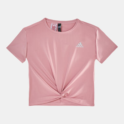adidas Kids' AEROREADY Dance T-Shirt Pink
