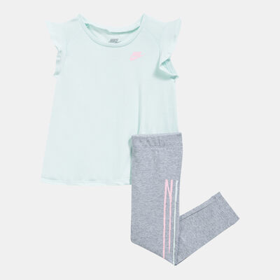 Nike Kids' Tunic Top and Leggings Set Grey