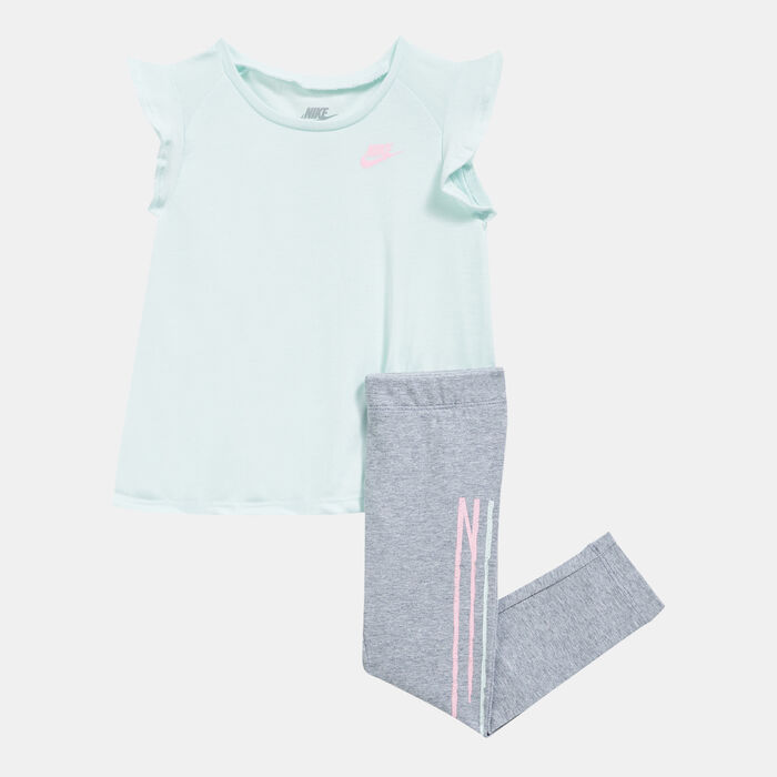 Nike Kids' Tunic Top and Leggings Set Grey Nike Kids' Tunic Top and Leggings Set Grey image number 0