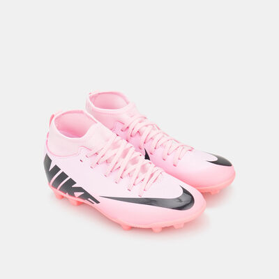 Nike Kids' Mercurial Superfly 9 Club Multi-Ground High-Top Football Shoes (Younger and Older Kids) Pink