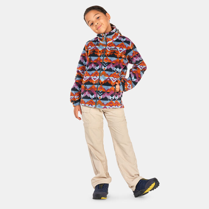 Columbia Kids' Zing™ III Printed Fleece Jacket Green Columbia Kids' Zing™ III Printed Fleece Jacket Green image number 2