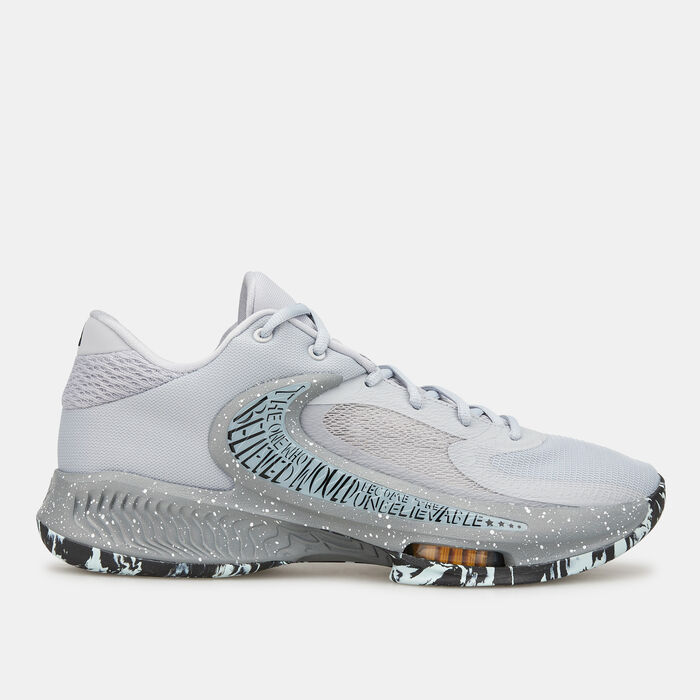 Nike Men's Zoom Freak 4 Basketball Shoe Grey image number 0