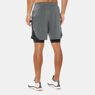 Under Armour Men's Launch Run 2-in-1 Shorts Grey