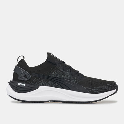 PUMA Women's Electrify NITRO 3 Knit Running Shoe Black