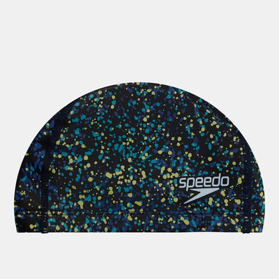 Speedo Kids' Printed Pace Swimming Cap Blue