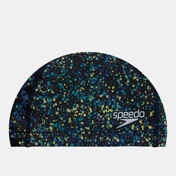 Speedo Kids' Printed Pace Swimming Cap Blue image number 0