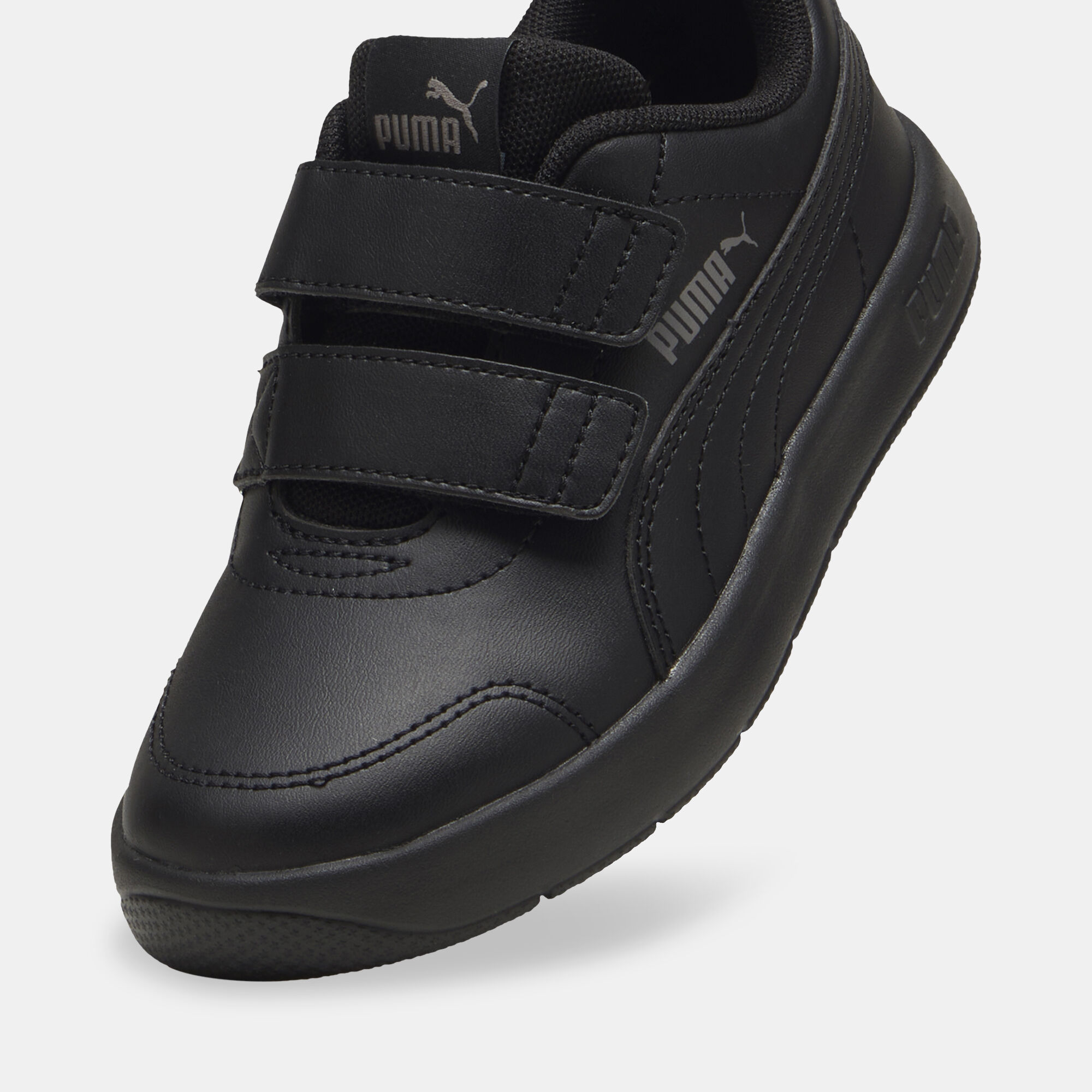 Kids Courtflex V3 Velcro Shoes Black PUMA in Qatar SSS