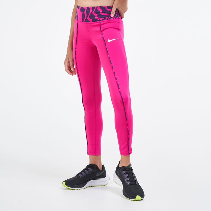 Nike Kids' One Allover Print Leggings (Older Kids) Pink image number 0