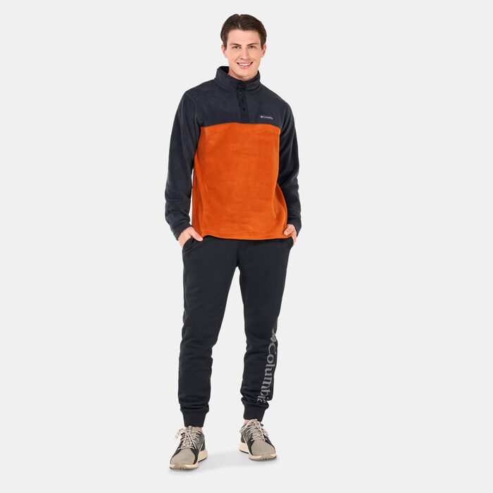 Columbia Men's Steens Mountain™ Half Snap Fleece Sweatshirt Orange image number 2