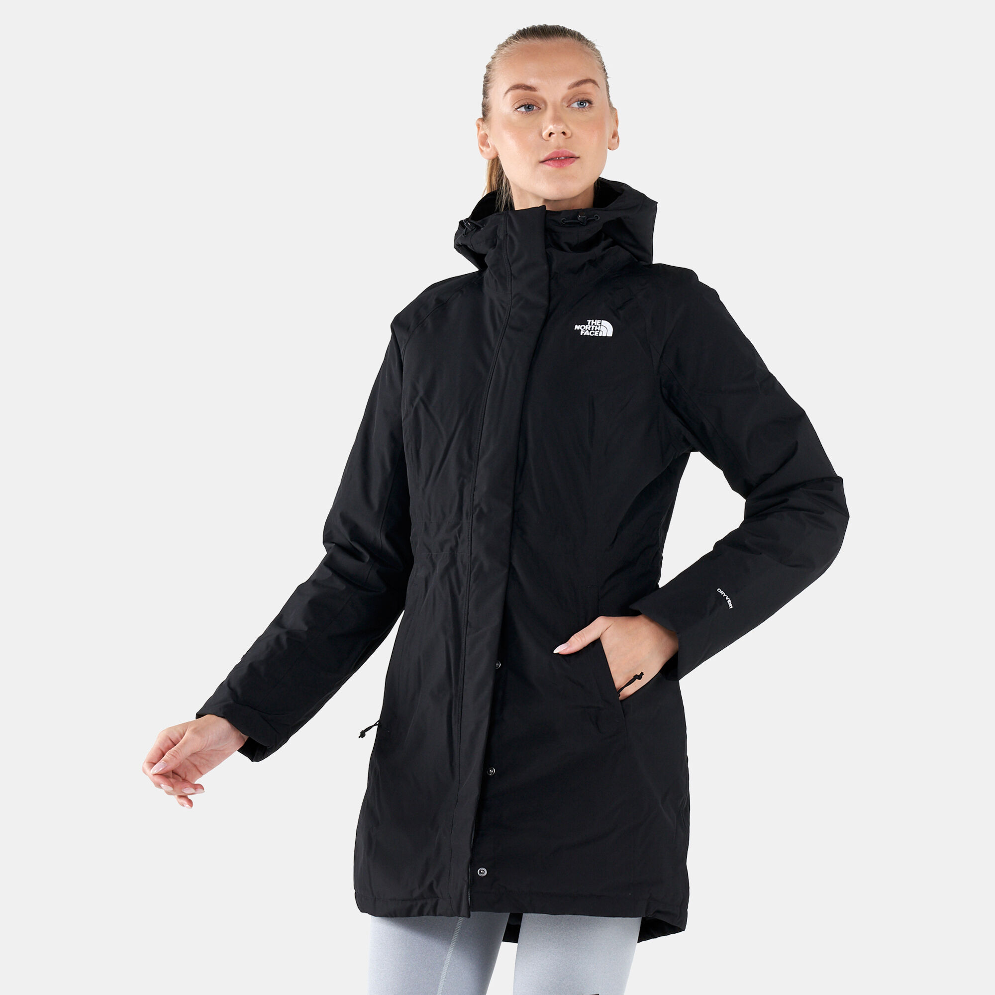 Women s Recycled Brooklyn Parka Jacket Black The North Face in Qatar SSS