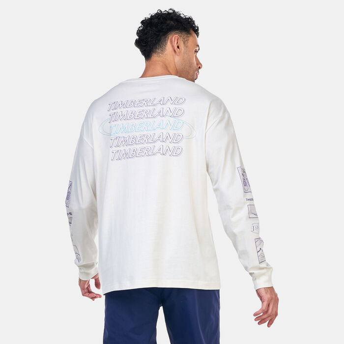 Timberland Men's Mixed Logo T-Shirt White image number 1