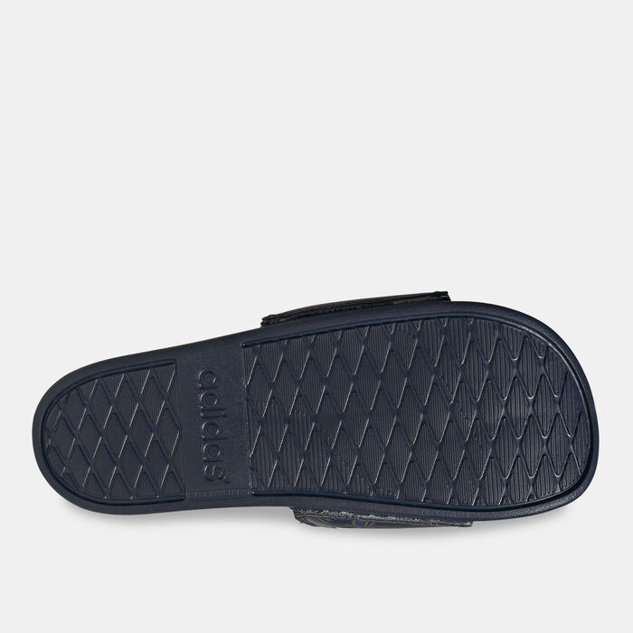 adidas Women's Adilette Comfort Slides Blue adidas Women's Adilette Comfort Slides Blue image number 3