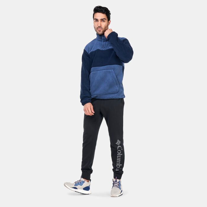 Columbia Men's Rugged Ridge™ Sherpa Half Snap Pullover Jacket Blue Columbia Men's Rugged Ridge™ Sherpa Half Snap Pullover Jacket Blue image number 2