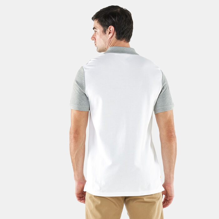 Timberland Men's Millers River Colour-Block Polo Shirt Grey Timberland Men's Millers River Colour-Block Polo Shirt Grey image number 1
