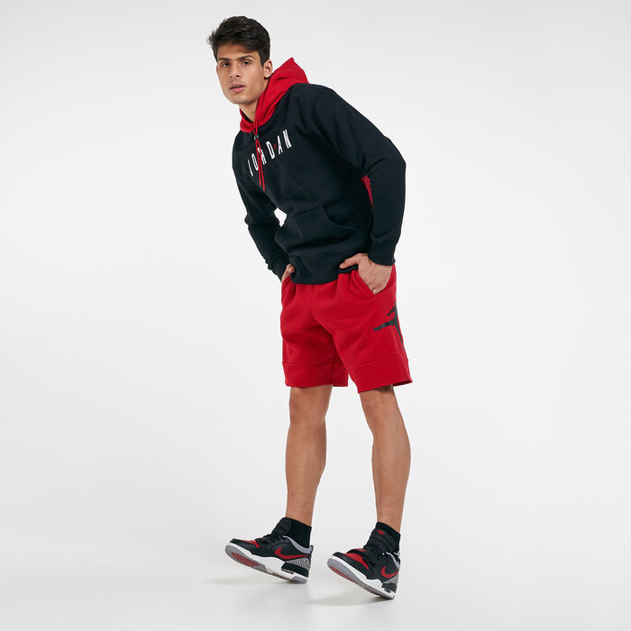 Jordan Men's Jumpman Air Fleece Shorts Red image number 2