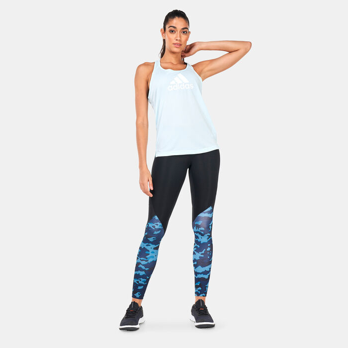adidas Women's Aeroready Designed 2 Move Sport Tank Top Blue image number 2