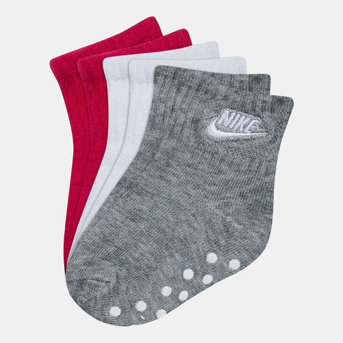 Nike Kids' Gripper Ankle Socks (3 Pack) Pink Nike Kids' Gripper Ankle Socks (3 Pack) Pink image number 0