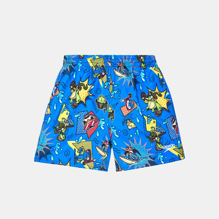 Speedo Kids' Digital Allover Swimming Shorts Blue Speedo Kids' Digital Allover Swimming Shorts Blue image number 0