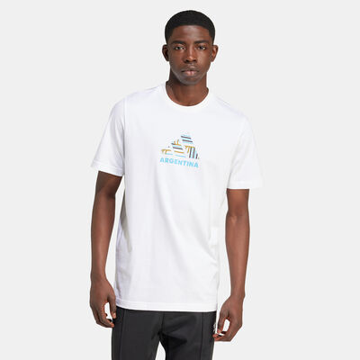 adidas Men's Argentina Football Fan Graphic T-Shirt White adidas Men's Argentina Football Fan Graphic T-Shirt White