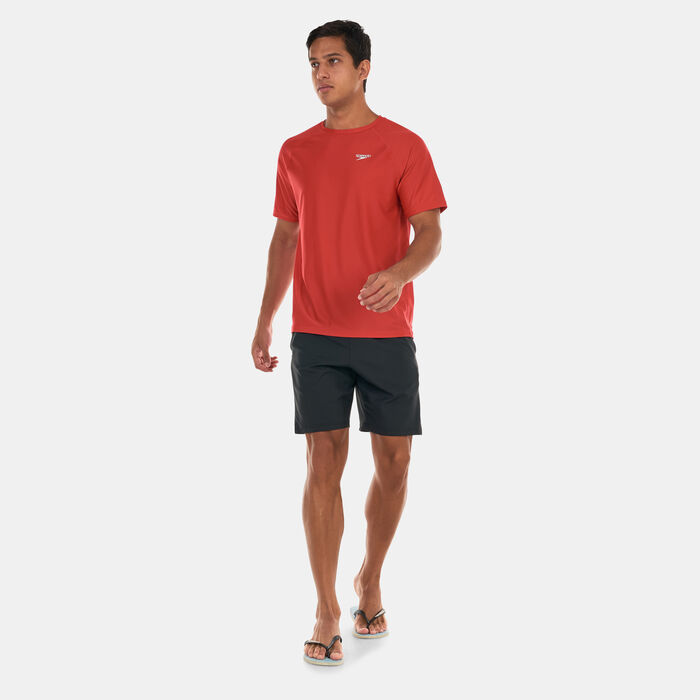 Speedo Men's Essential Swim T-Shirt Red Speedo Men's Essential Swim T-Shirt Red image number 2