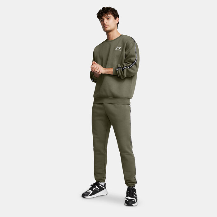 Under Armour Men's Fleece Taping Joggers Green image number 2
