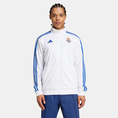 adidas Men's Real Madrid DNA Track Top White adidas Men's Real Madrid DNA Track Top White