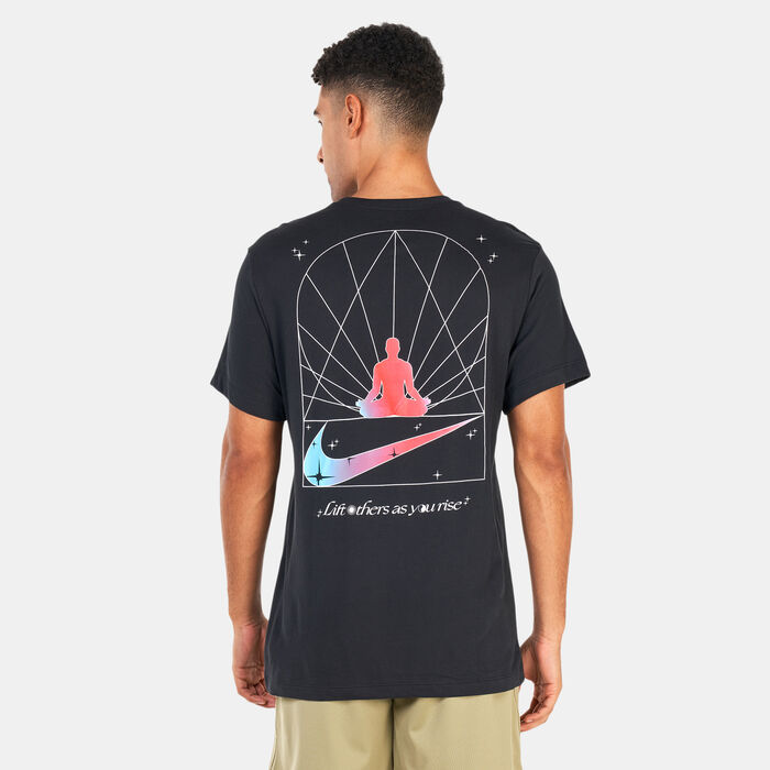 Nike Men's Dri-FIT Yoga T-Shirt Black Nike Men's Dri-FIT Yoga T-Shirt Black image number 1